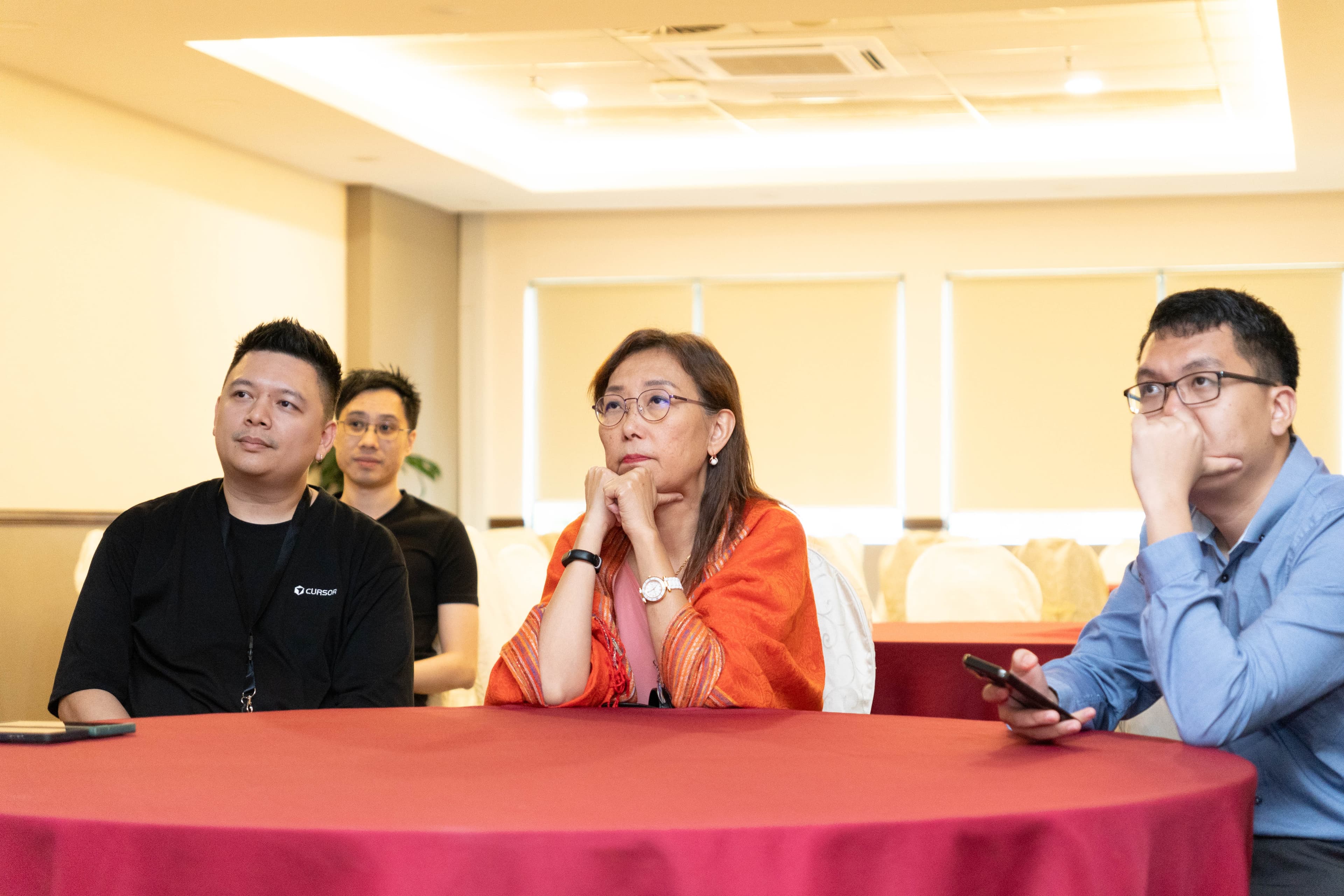 Team working on project